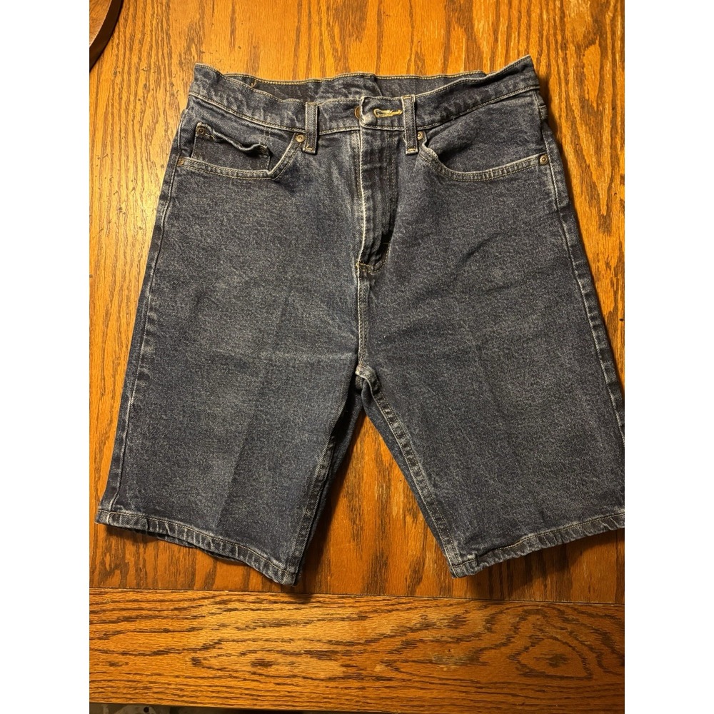 Wrangler Men’s Pocket Denim Jean Shorts Size 30 Dark Wash Midnight Stretch